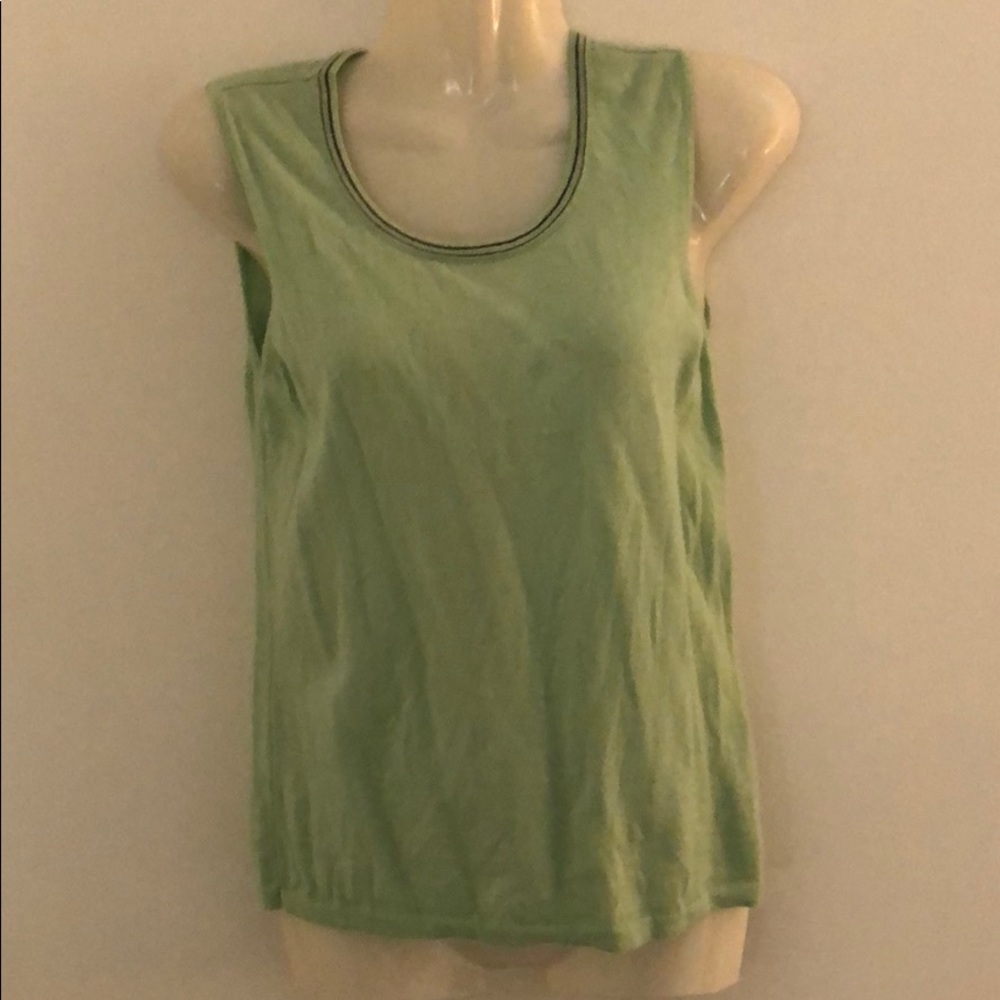 Escada Cashmere Sulk minty green tank top